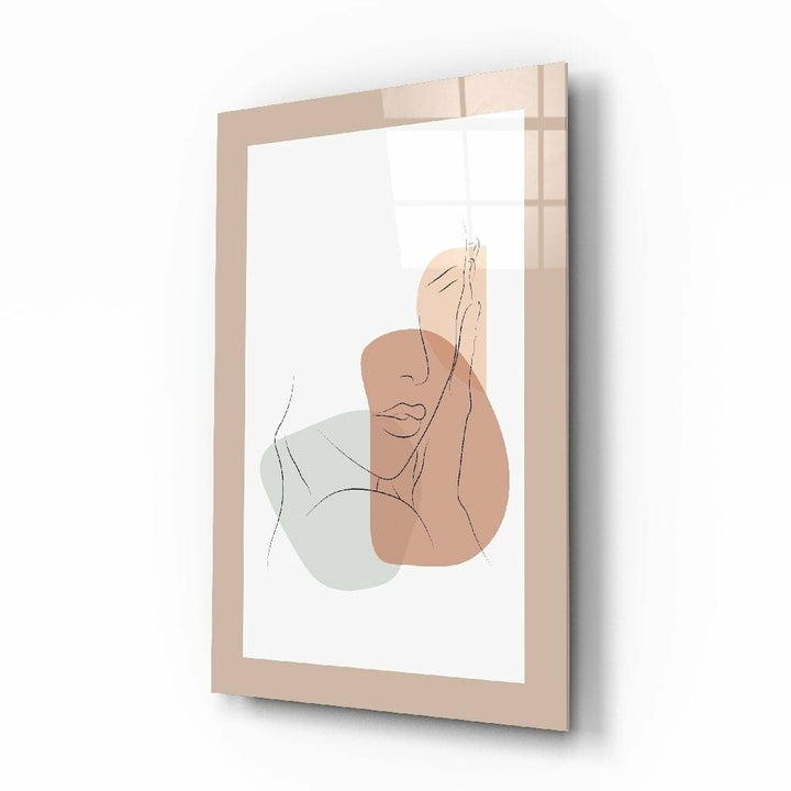 Soyut Şekiller Cam Tablo No:2097