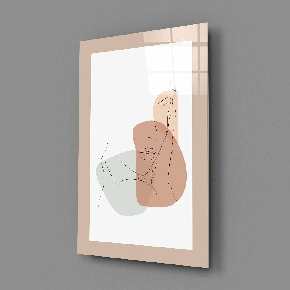 Soyut Şekiller Cam Tablo No:2097