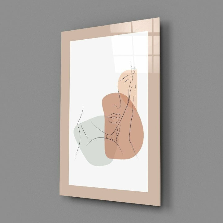 Soyut Şekiller Cam Tablo No:2097