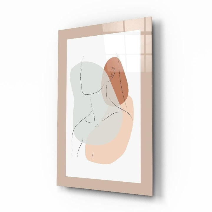 Soyut Şekiller Cam Tablo No:2098