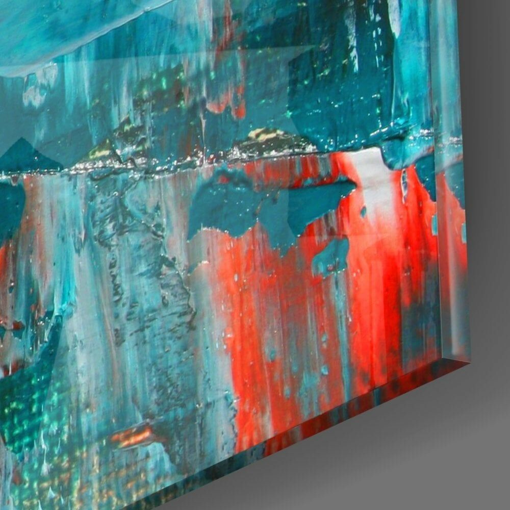 Soyut Yansıma Cam Tablo