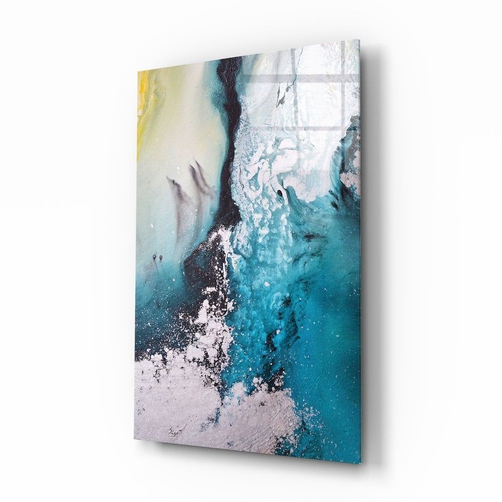 Soyutluğun Renkleri Cam Tablo