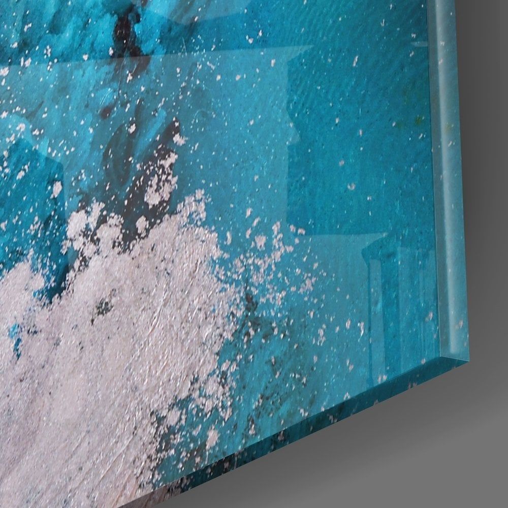 Soyutluğun Renkleri Cam Tablo