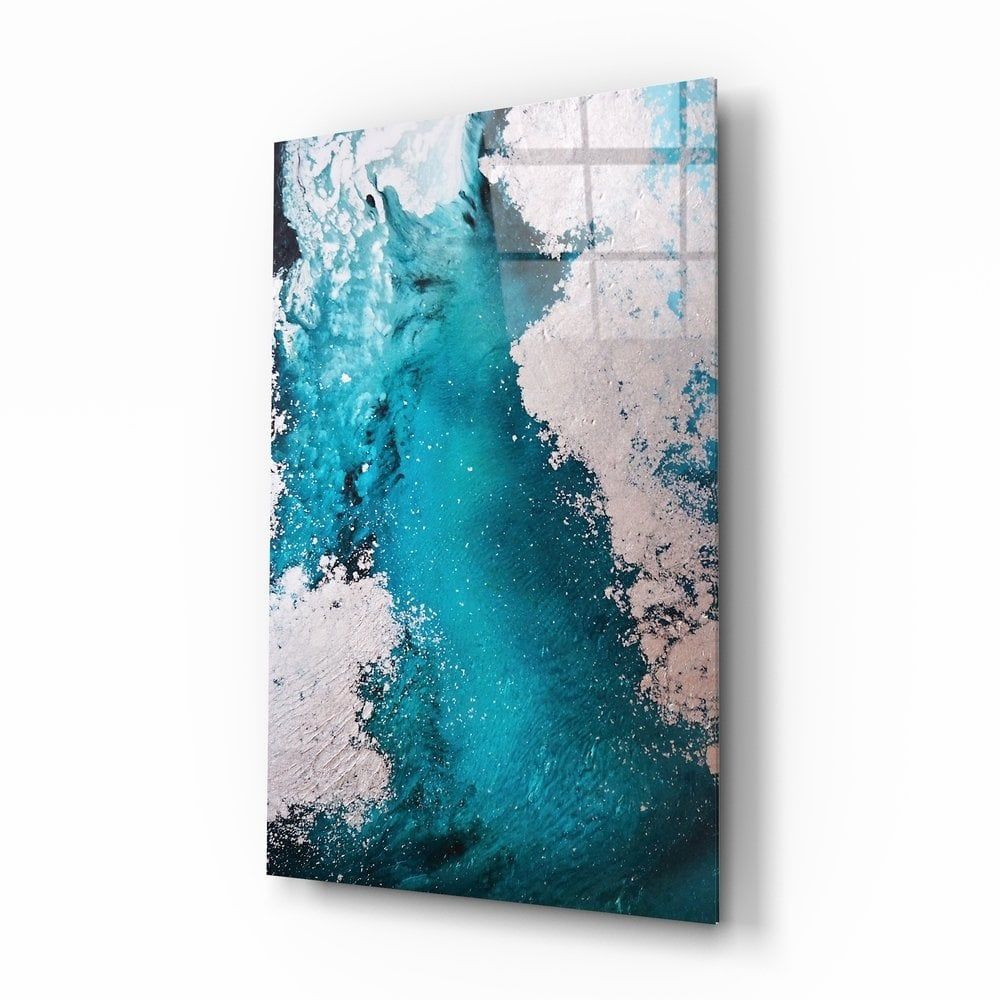 Soyutluğun Renkleri Cam Tablo