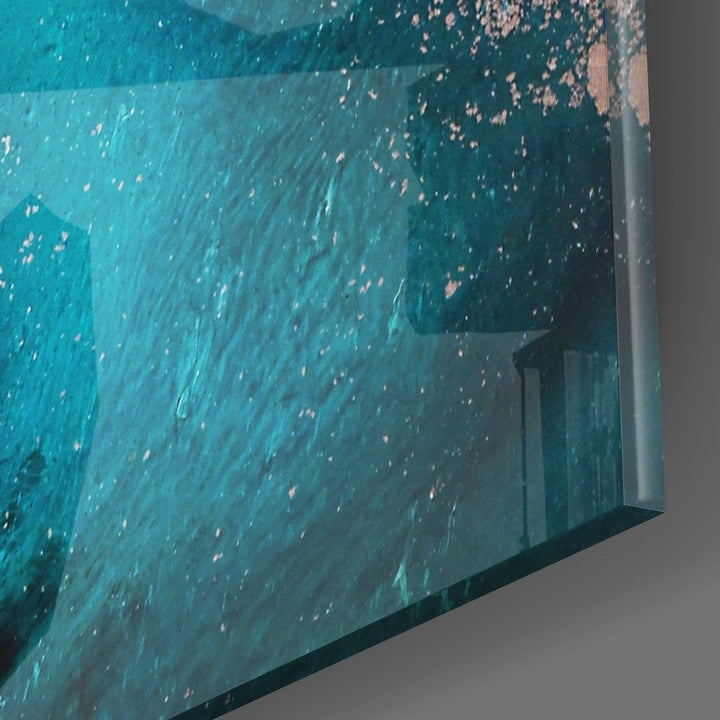 Soyutluğun Renkleri Cam Tablo