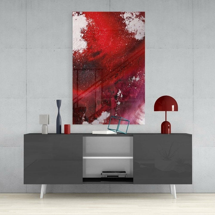 Soyutluğun Renkleri Cam Tablo