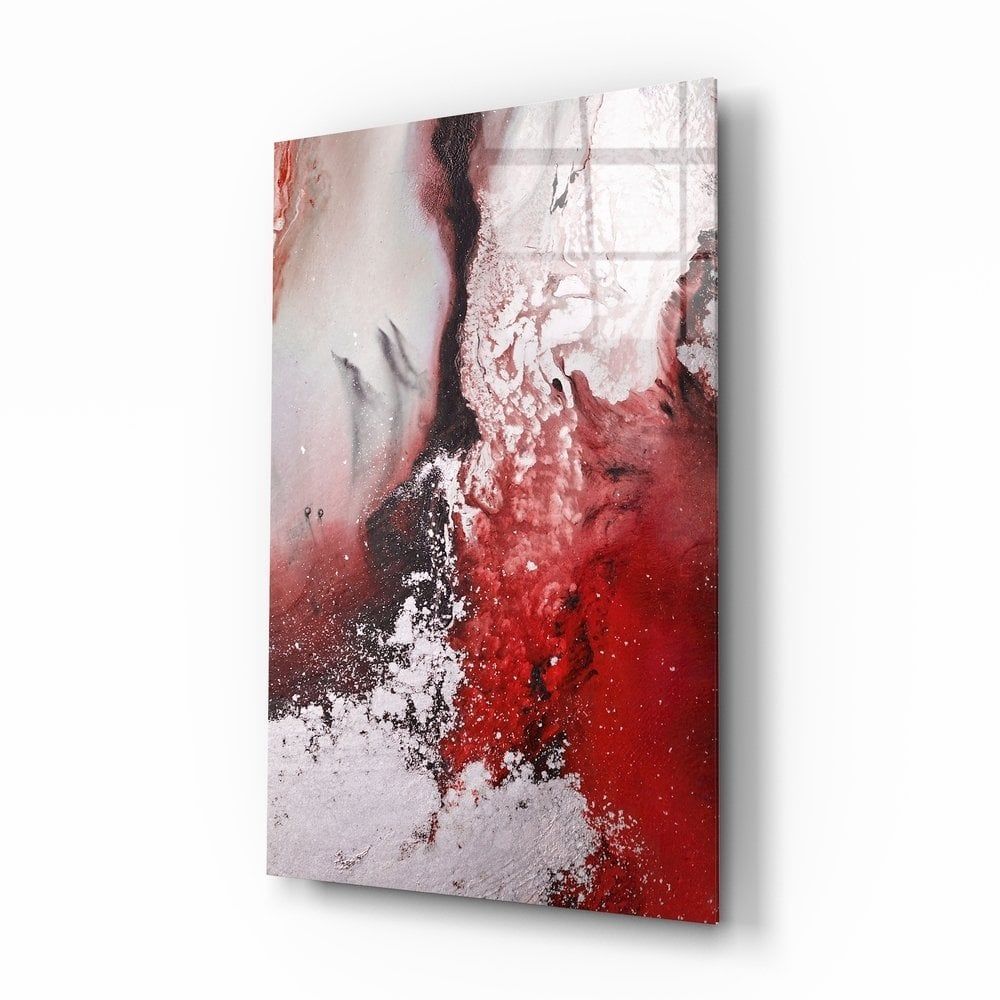 Soyutluğun Renkleri Cam Tablo