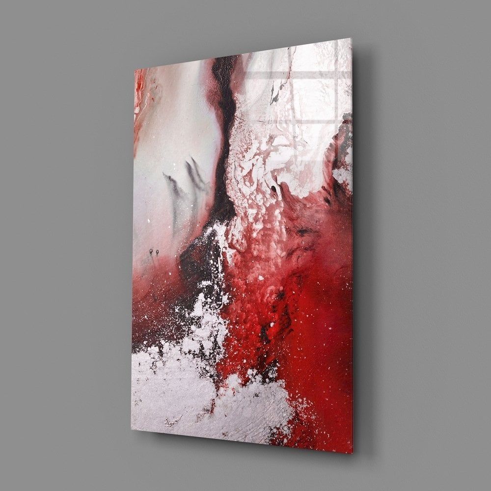 Soyutluğun Renkleri Cam Tablo