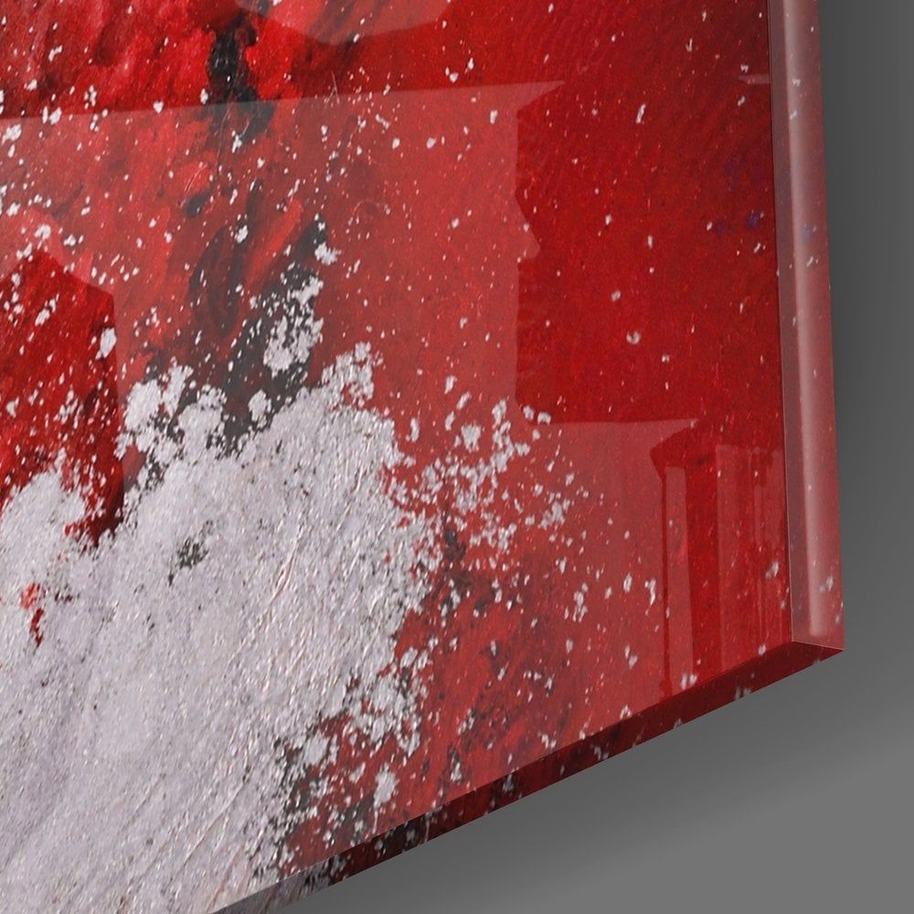 Soyutluğun Renkleri Cam Tablo