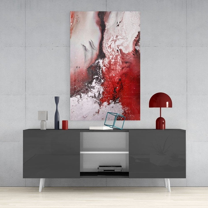 Soyutluğun Renkleri Cam Tablo