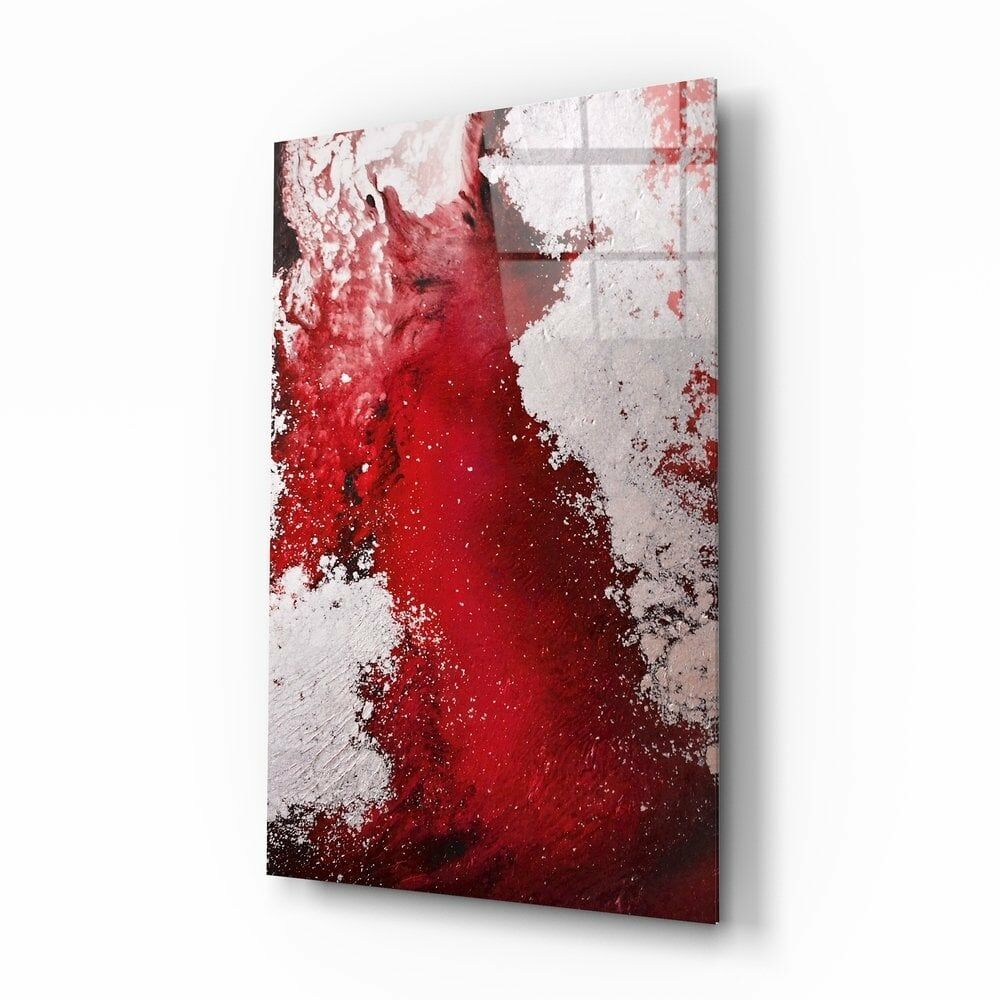 Soyutluğun Renkleri Cam Tablo