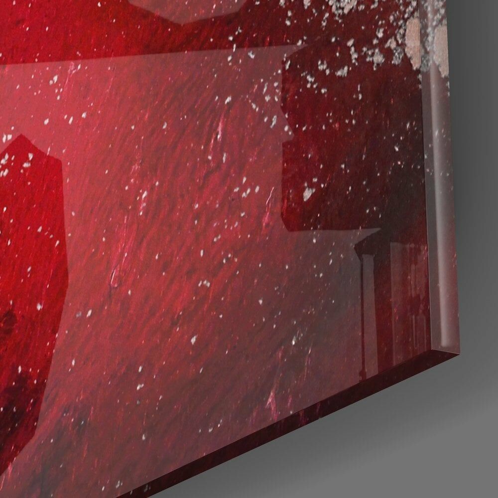 Soyutluğun Renkleri Cam Tablo