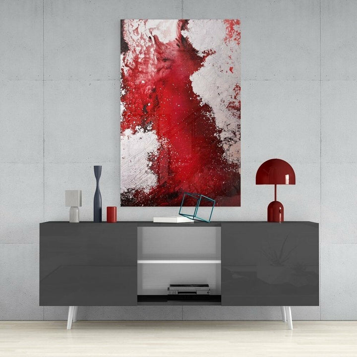 Soyutluğun Renkleri Cam Tablo