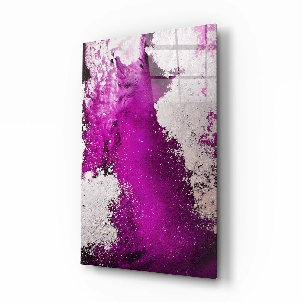 Soyutluğun Renkleri Cam Tablo