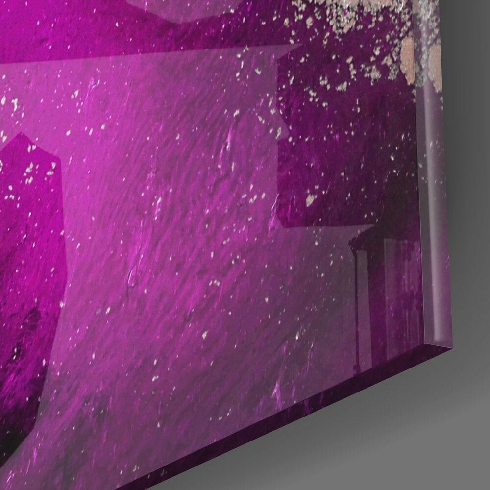 Soyutluğun Renkleri Cam Tablo