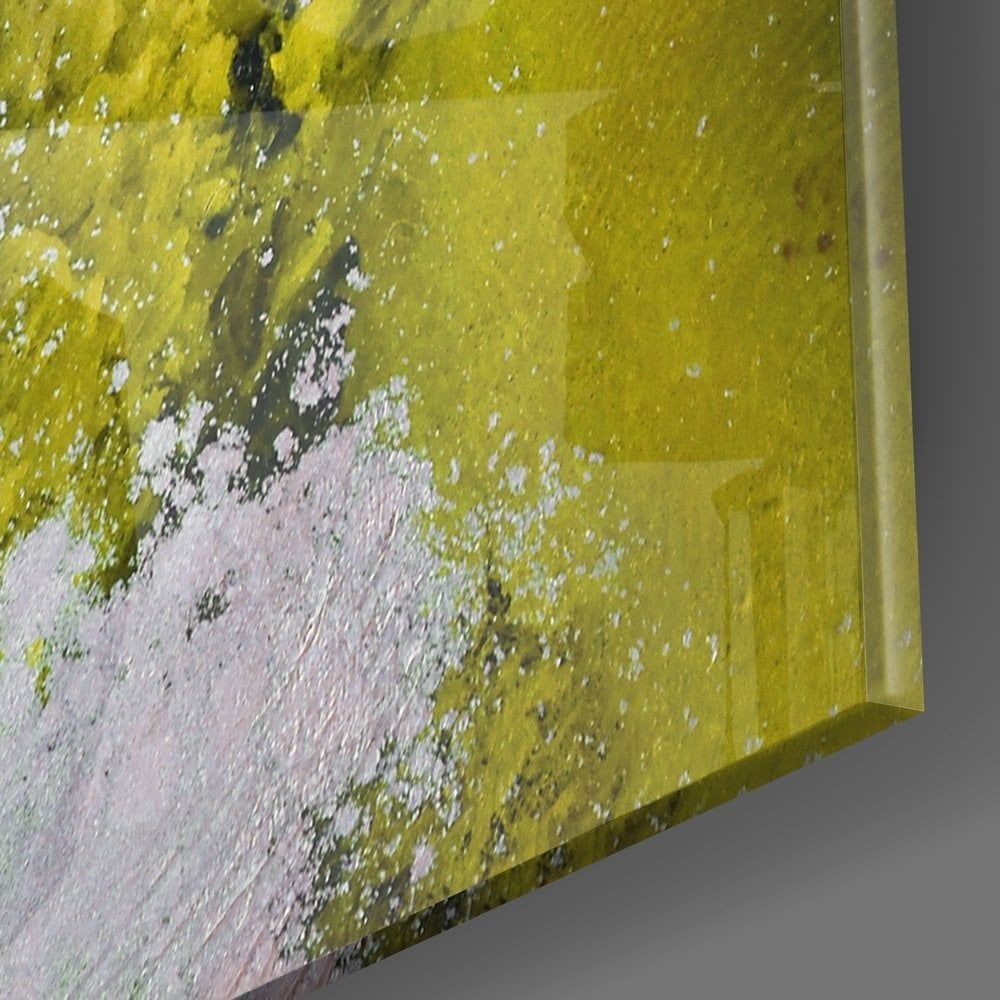 Soyutluğun Renkleri Cam Tablo