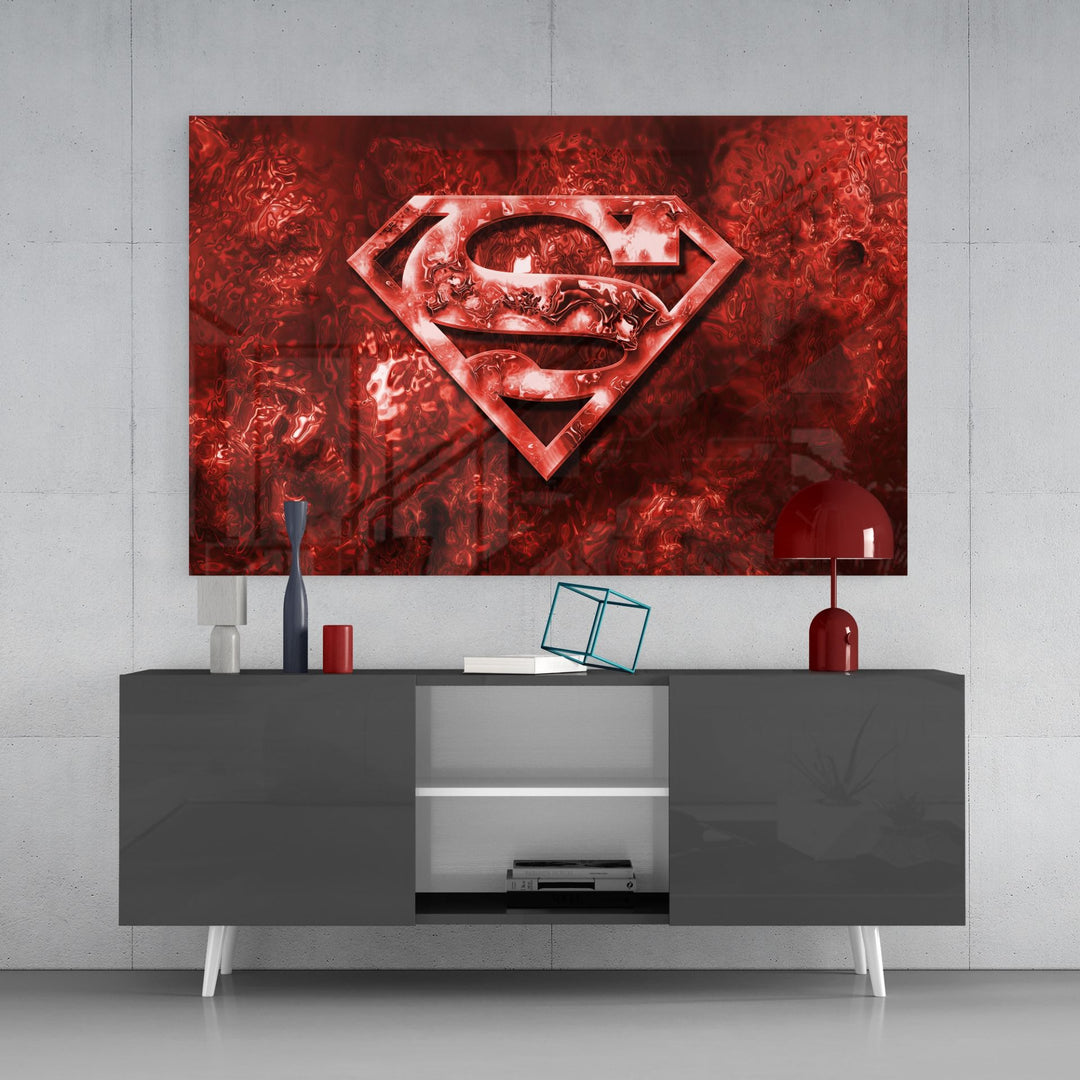 Süpermen Cam Tablo
