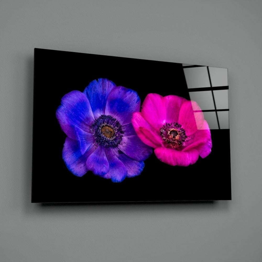 Taçlı Dağ Lalesi Cam Tablo