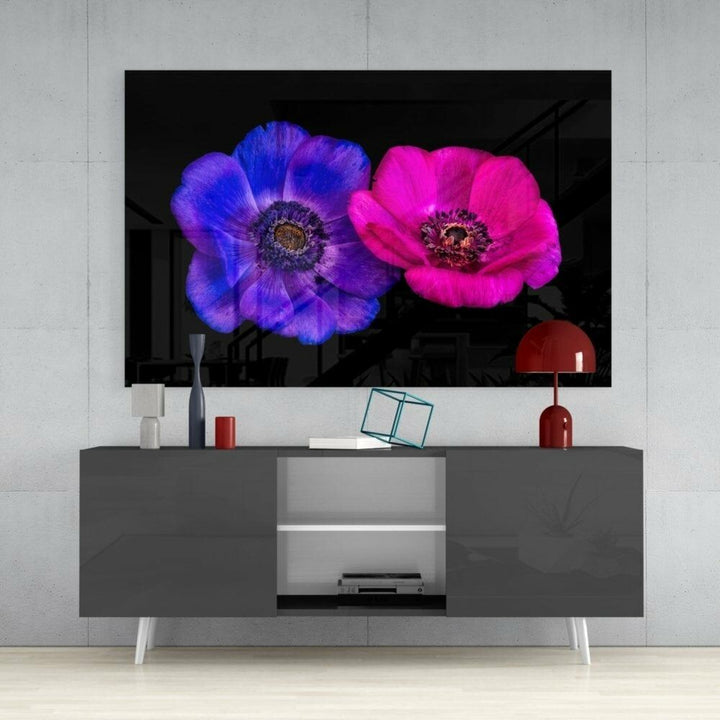 Taçlı Dağ Lalesi Cam Tablo