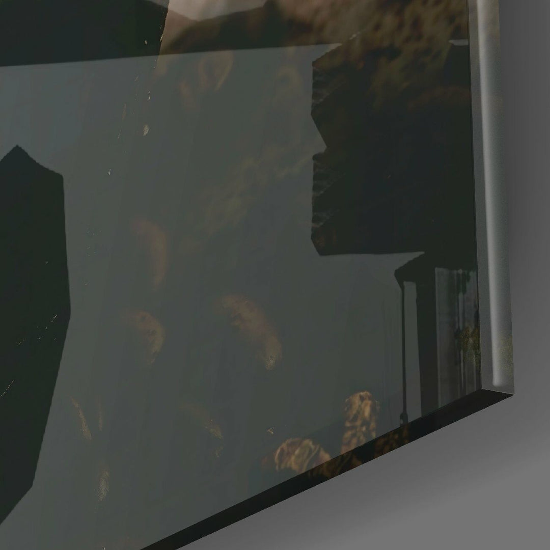 Tarçın Kahve Cam Tablo