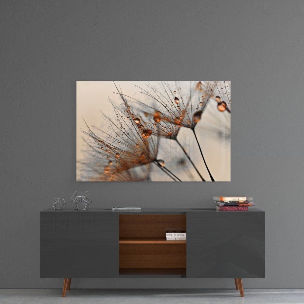 Tarçın Karahindiba Cam Tablo