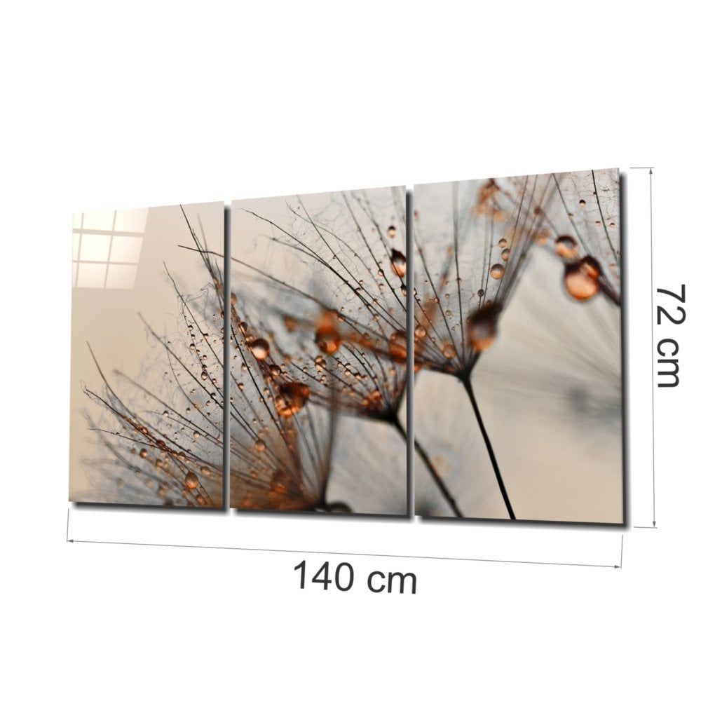 Tarçın Karahindiba Cam Tablo