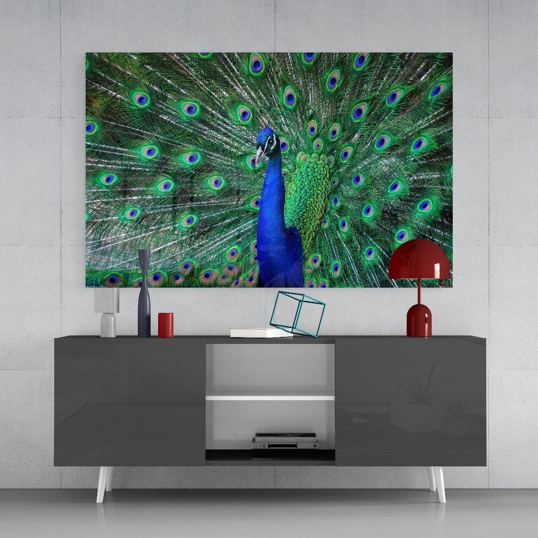 Tavuskuşu Cam Tablo