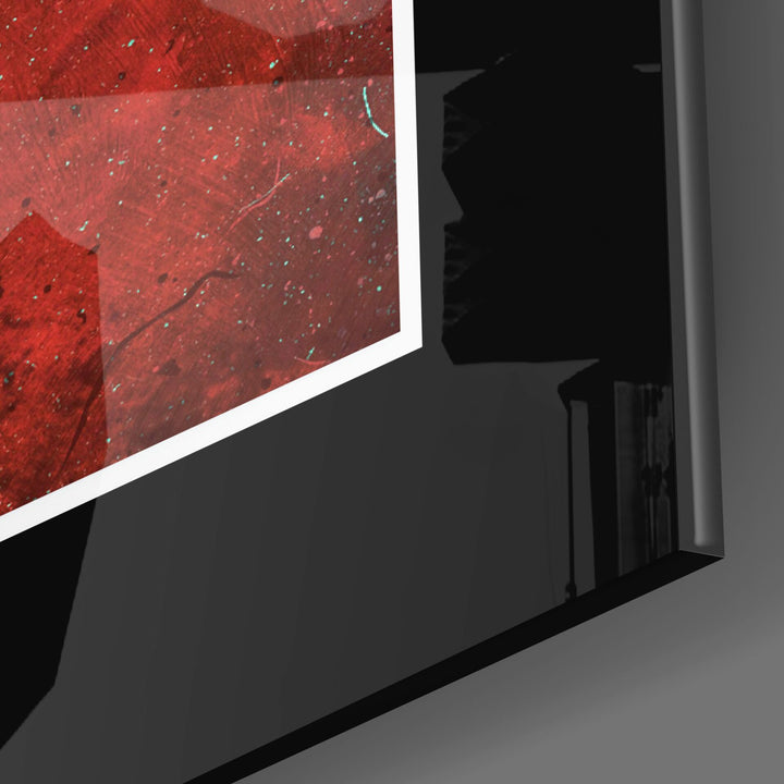 Türk Bayrağı ve Atatürk Cam Tablo