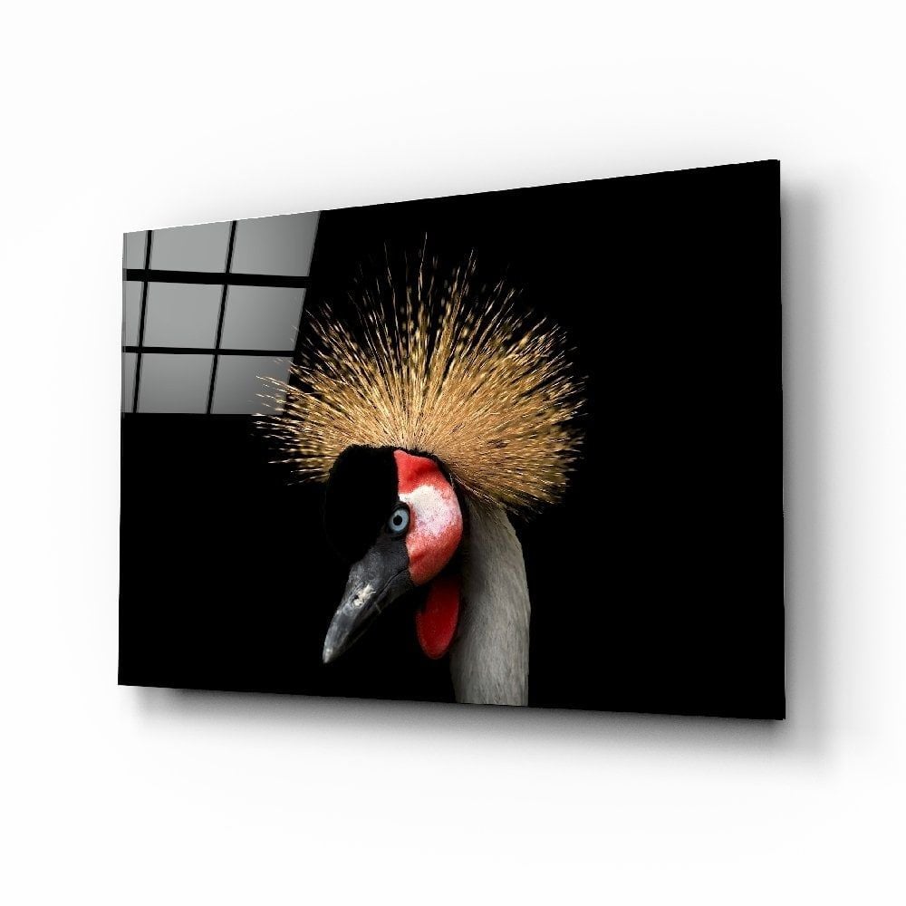 Turna Kuşu Cam Tablo