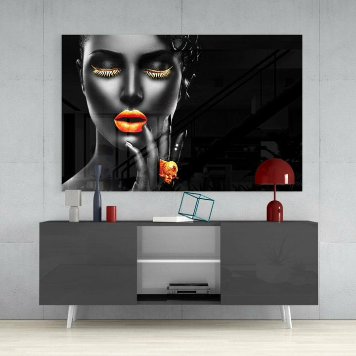 Turuncunun Gücü Cam Tablo