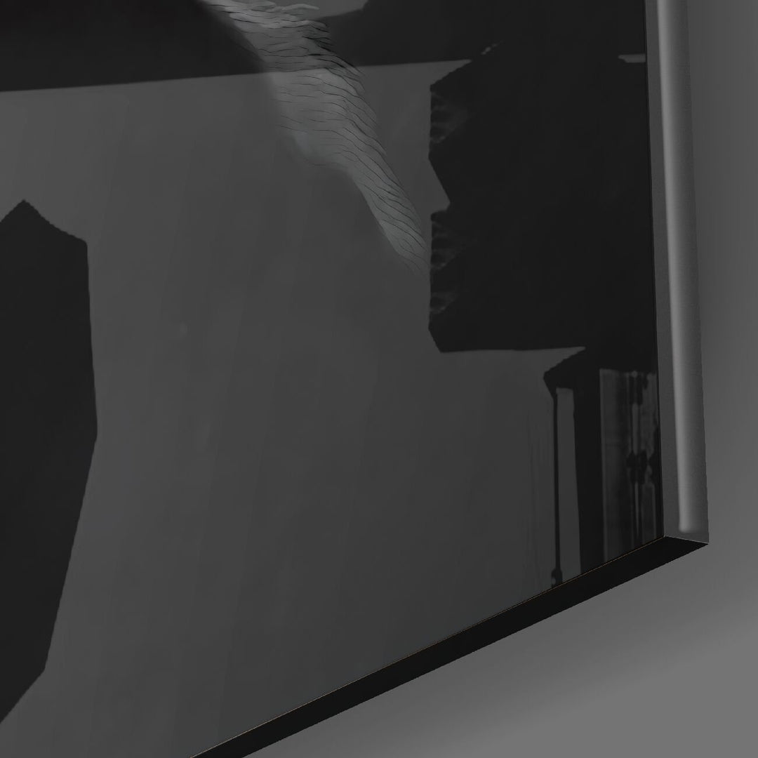 Üç Bilge Maymun Cam Tablo