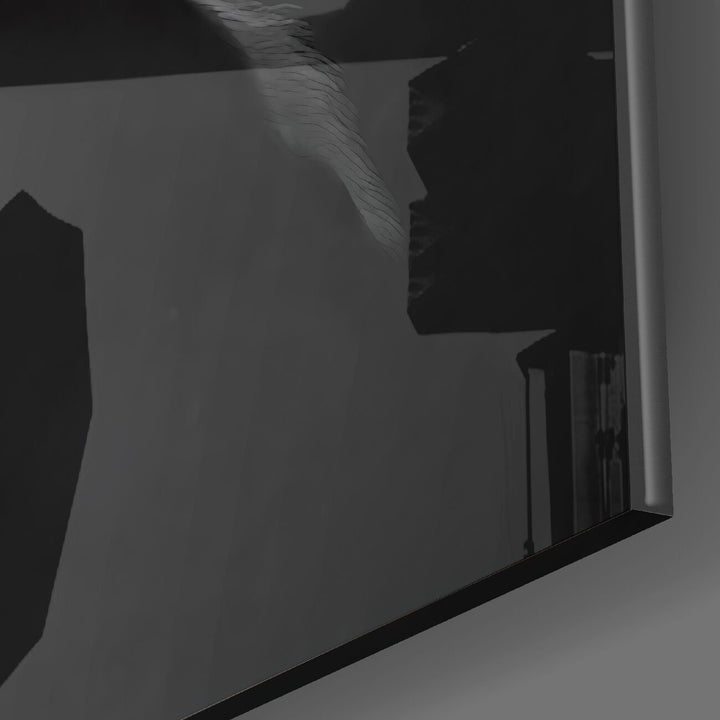 Üç Bilge Maymun Cam Tablo