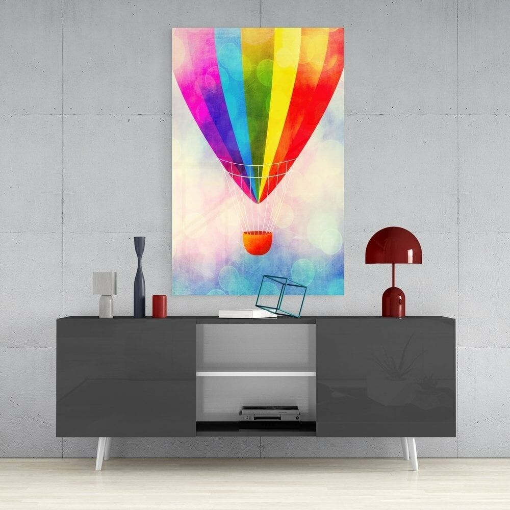 Uçan Balon Cam Tablo