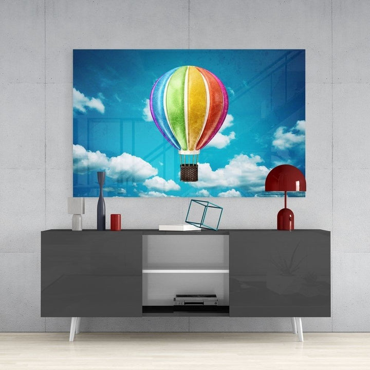 Uçan Balon Cam Tablo