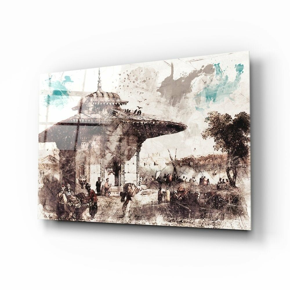 Üsküdar İlüstrasyon Cam Tablo