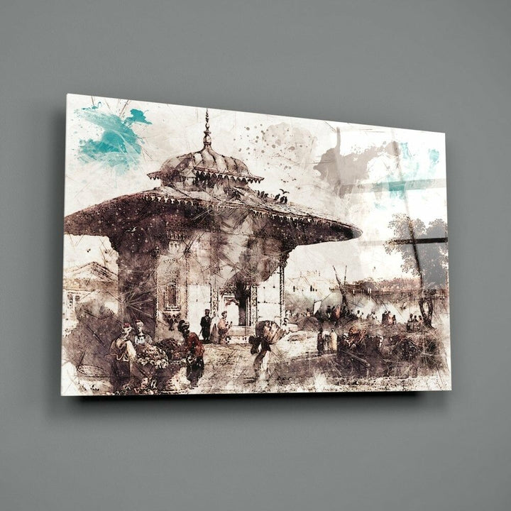 Üsküdar İlüstrasyon Cam Tablo