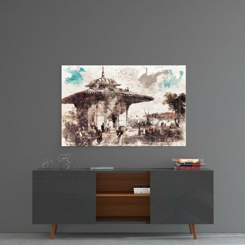 Üsküdar İlüstrasyon Cam Tablo