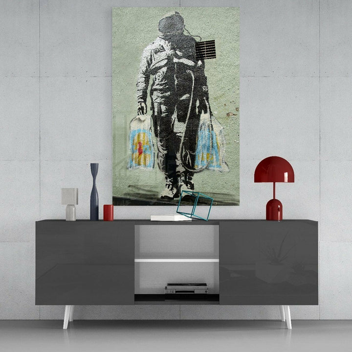 Uzay Pazarı Cam Tablo