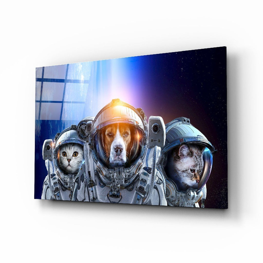 Uzay Takımı Cam Tablo