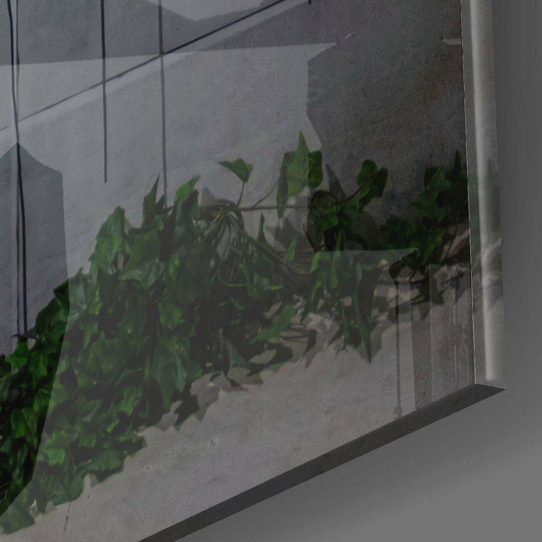 Yağmura Kaçış Cam Tablo