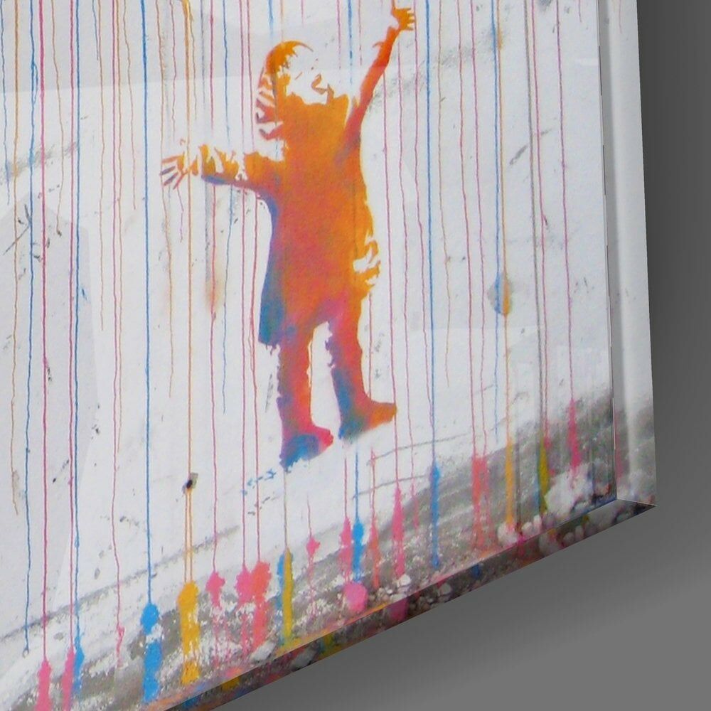 Yağmurun Rengi Cam Tablo