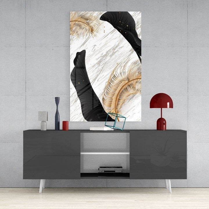 Yapraklar Cam Tablo No:2007