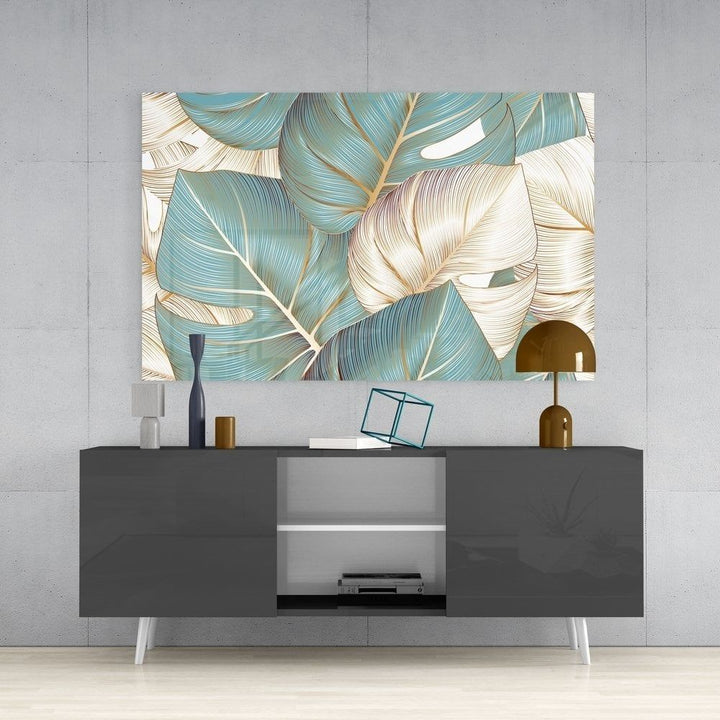 Yapraklar Cam Tablo No:4027