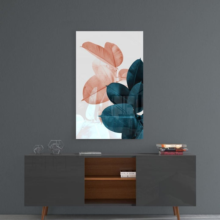 Yapraklar Cam Tablo No:4074