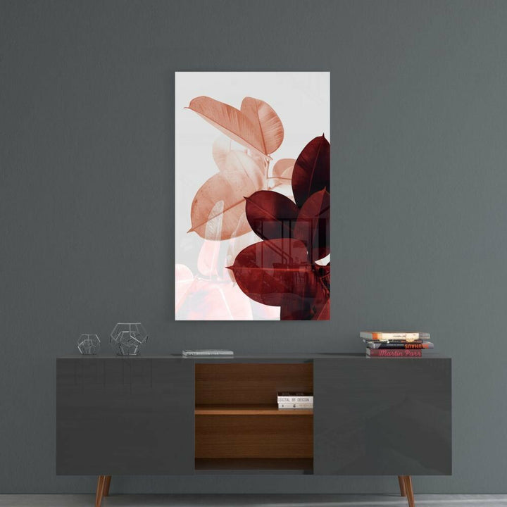 Yapraklar Cam Tablo No:4075