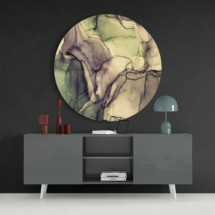 Yeşil Mermer Cam Tablo