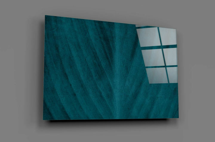 Yeşil Yaprak Cam Tablo