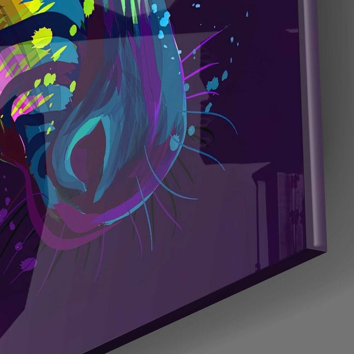 Zebra Kuşağı Cam Tablo