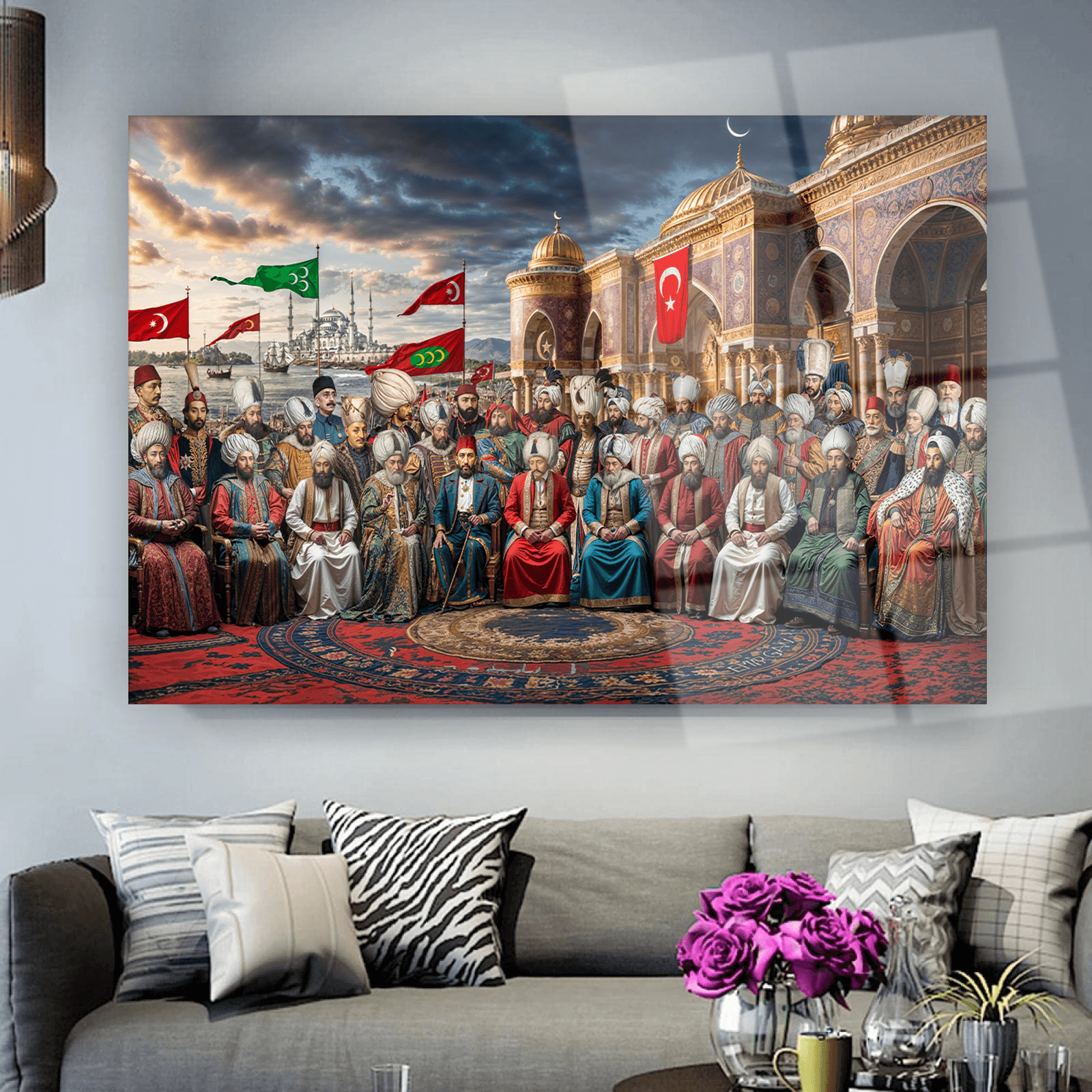 36 Padişah Cam Tablo
