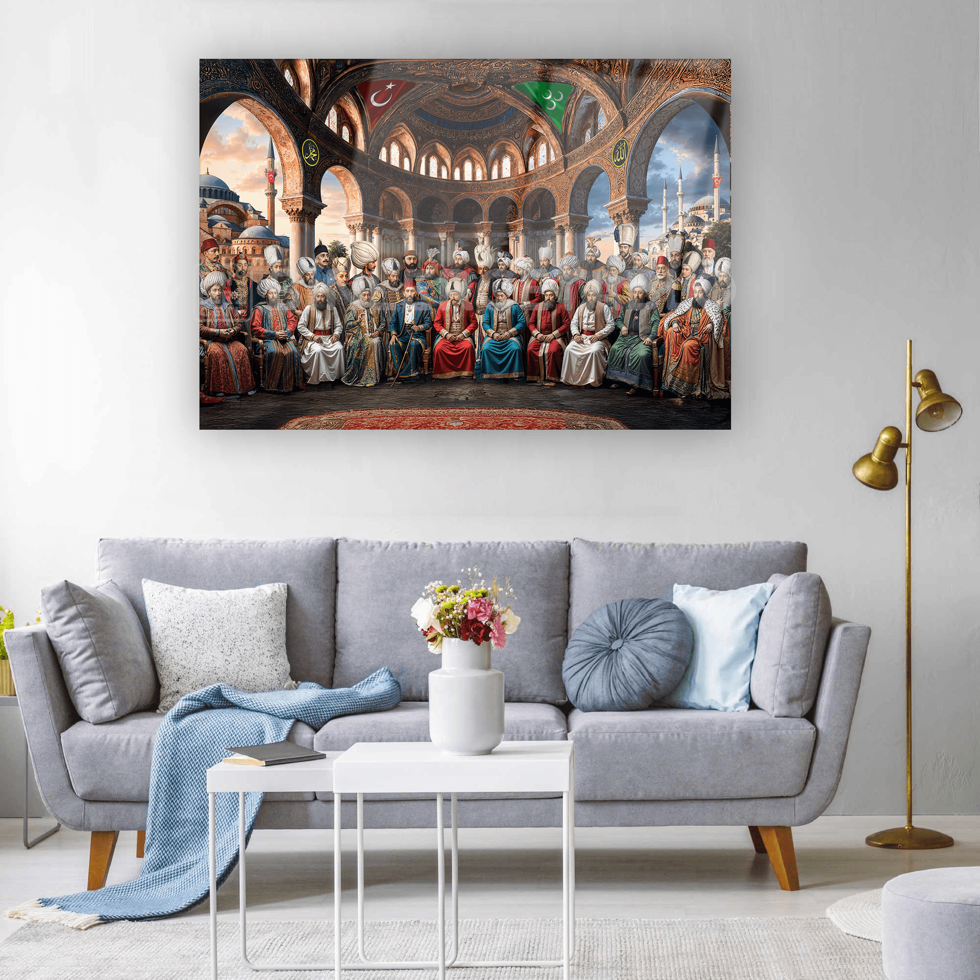 36 Padişah Cami Cam Tablo